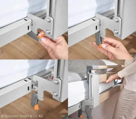 Burmeier Pflegebett Regia Easy Switch mit Holzdekor