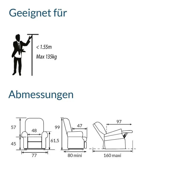 Golden Aufstehsessel Komfort Plus Mini Golden