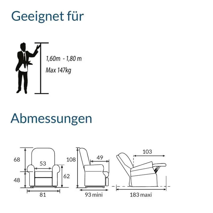 Golden Aufstehsessel Komfort Premium Golden