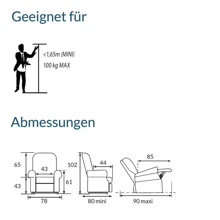 RehaComfort Aufstehsessel Fergana Mini RehaComfort