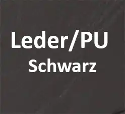 Leder/PU Schwarz