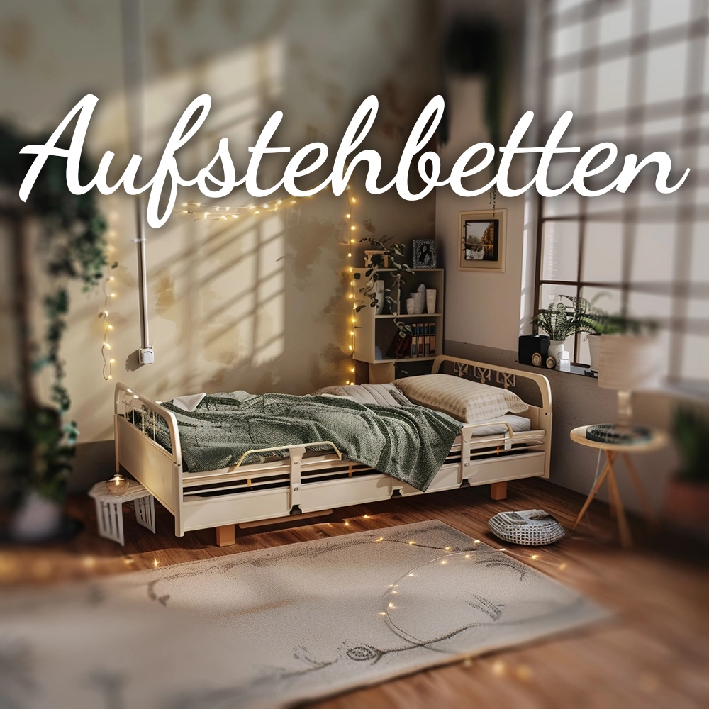 Aufstehbett in einem Schlafzimmer