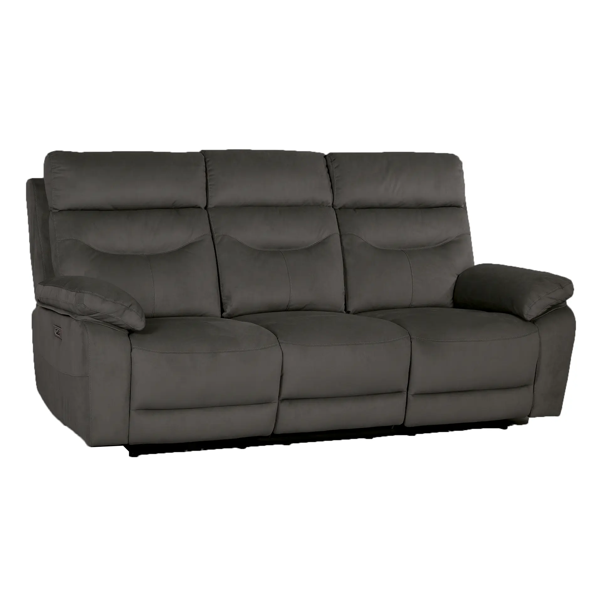 RehaComfort Sofa Paros 3-Sitzer Bezug Easyclean Elefant in Standard Position