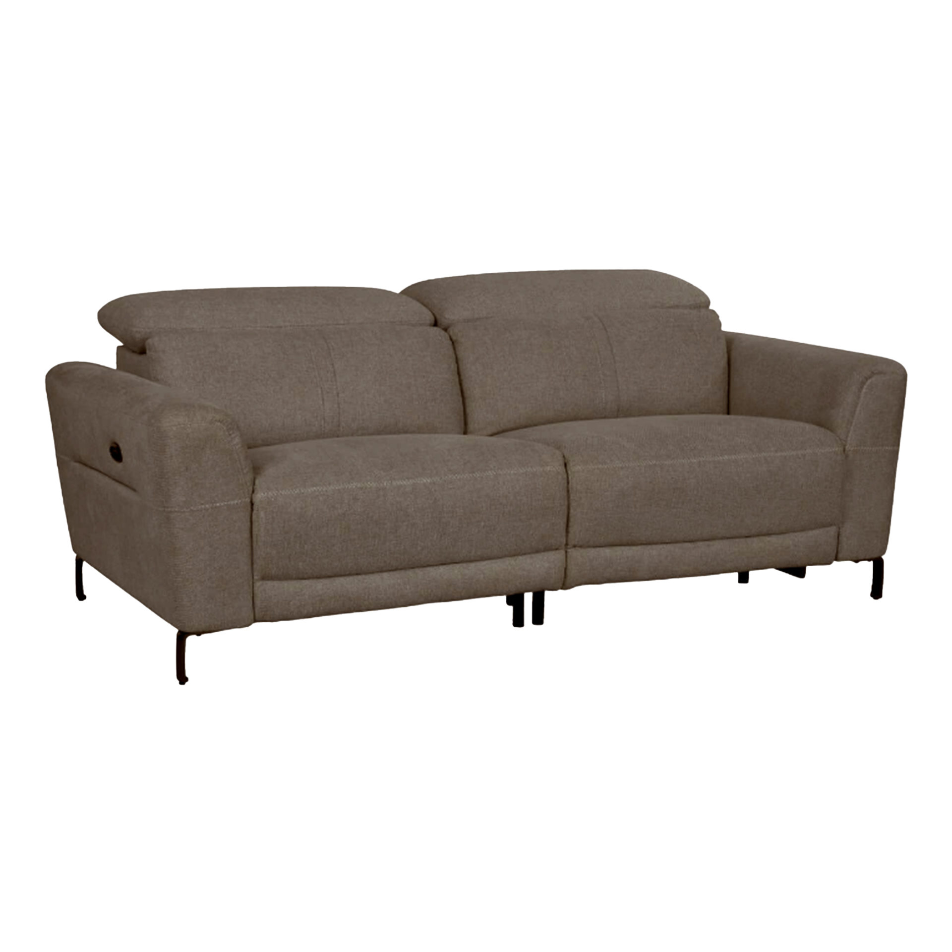 RehaComfort Sofa Naxos 3-Sitzer Bezug Mikrofaser Cappucino in Standard Position