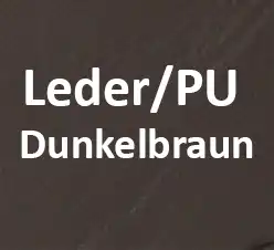 Leder/PU Dunkelbraun